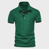 Sébastien | Polo Contrasté Broderie Girafe