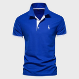 Sébastien | Polo Contrasté Broderie Girafe