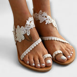 Boho - Comfortabele Sandalen met Bloemen & Enkelbandjes