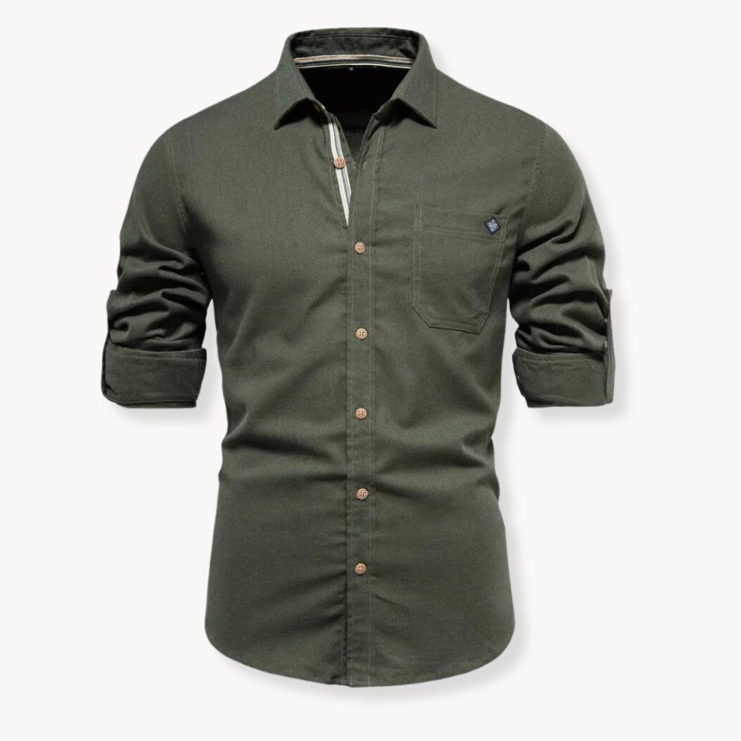 Blouse - Ademend Mengsel Met Voorkant Sluiting