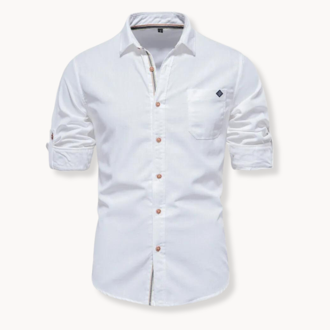 Blouse - Ademend Mengsel Met Voorkant Sluiting