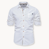 Blouse - Ademend Mengsel Met Voorkant Sluiting