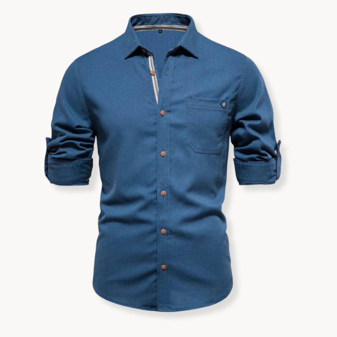 Blouse - Ademend Mengsel Met Voorkant Sluiting