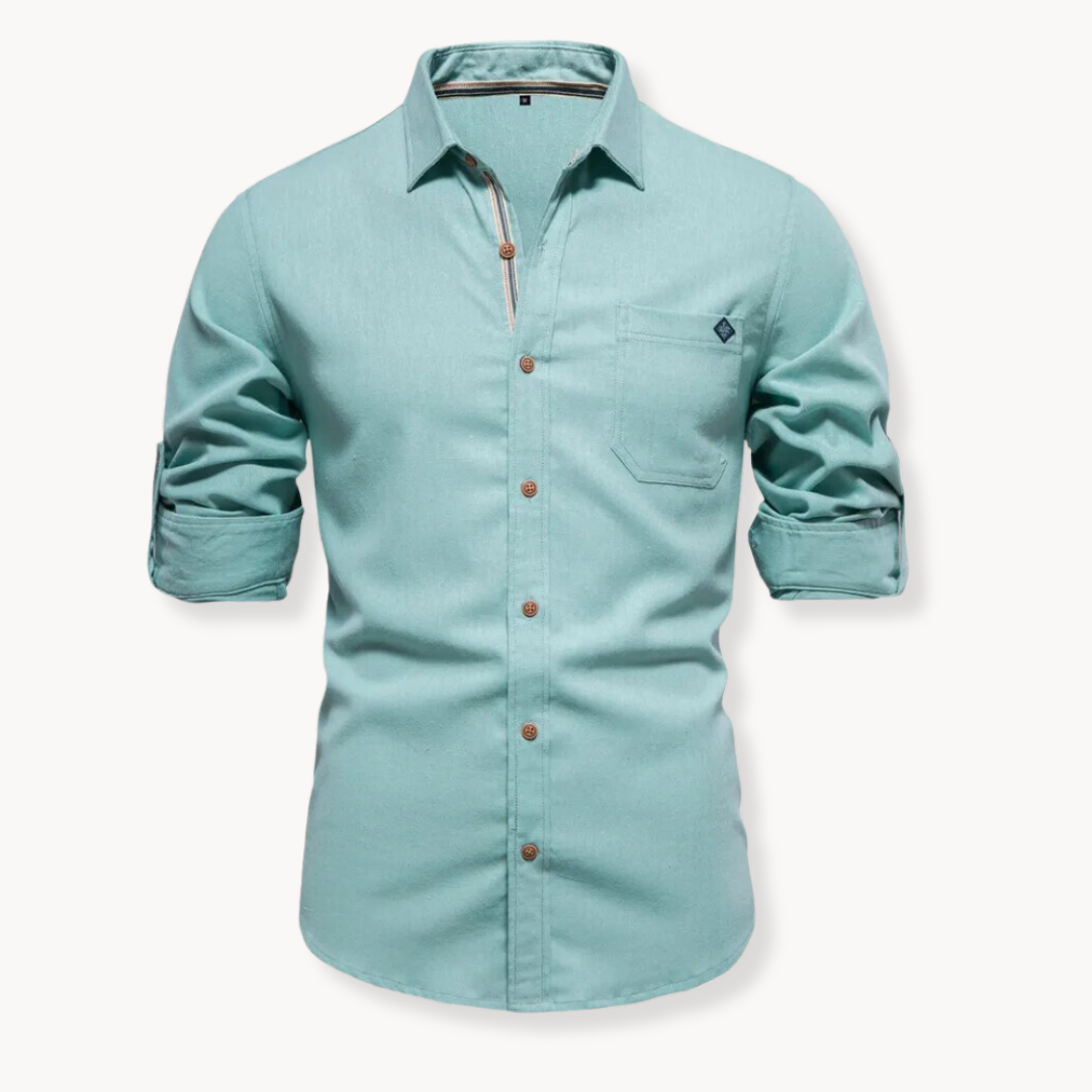 Blouse - Ademend Mengsel Met Voorkant Sluiting