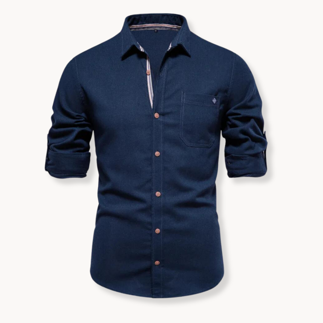 Blouse - Ademend Mengsel Met Voorkant Sluiting