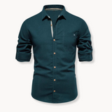 Blouse - Ademend Mengsel Met Voorkant Sluiting