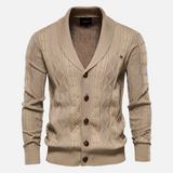 Francisco - Cardigan Argyle Mélange Zacht