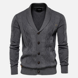 Francisco - Cardigan Argyle Mélange Zacht