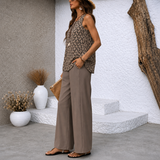 Virelisse™ | Elegante Tweedelige Zomerset met Bedrukte Top