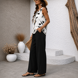 Mona™ | Elegante Tweedelige Zomerset met Bloemenprint Top