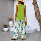 Verdalisse™ | Elegante Tweedelige Zomerset met Wijde Broek