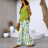 Verdalisse™ | Elegante Tweedelige Zomerset met Wijde Broek