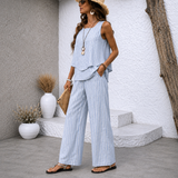 Marivellea™ | Elegante Tweedelige Zomerset met Strepen