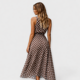Wilhelmina | Polka Dot Midi Jurk