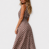 Wilhelmina | Polka Dot Midi Jurk