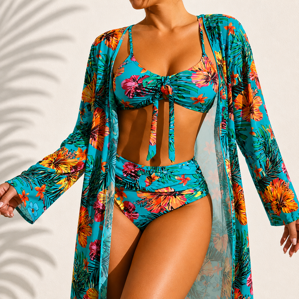 DELACROIX | Elegante Tropicale Marie 3-delige Bikini