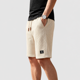 Vincent | Korte Geplooide Broek met Elastische Taille