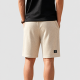 Vincent | Korte Geplooide Broek met Elastische Taille