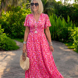 Elis – Lange, luchtige jurk met bloemenprint