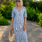 Luna | Midi jurk in ongedwongen boho-stijl