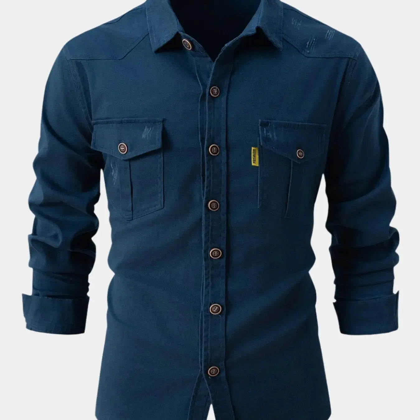 Chemise in Denim Mix - Knopen