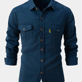 Chemise in Denim Mix - Knopen