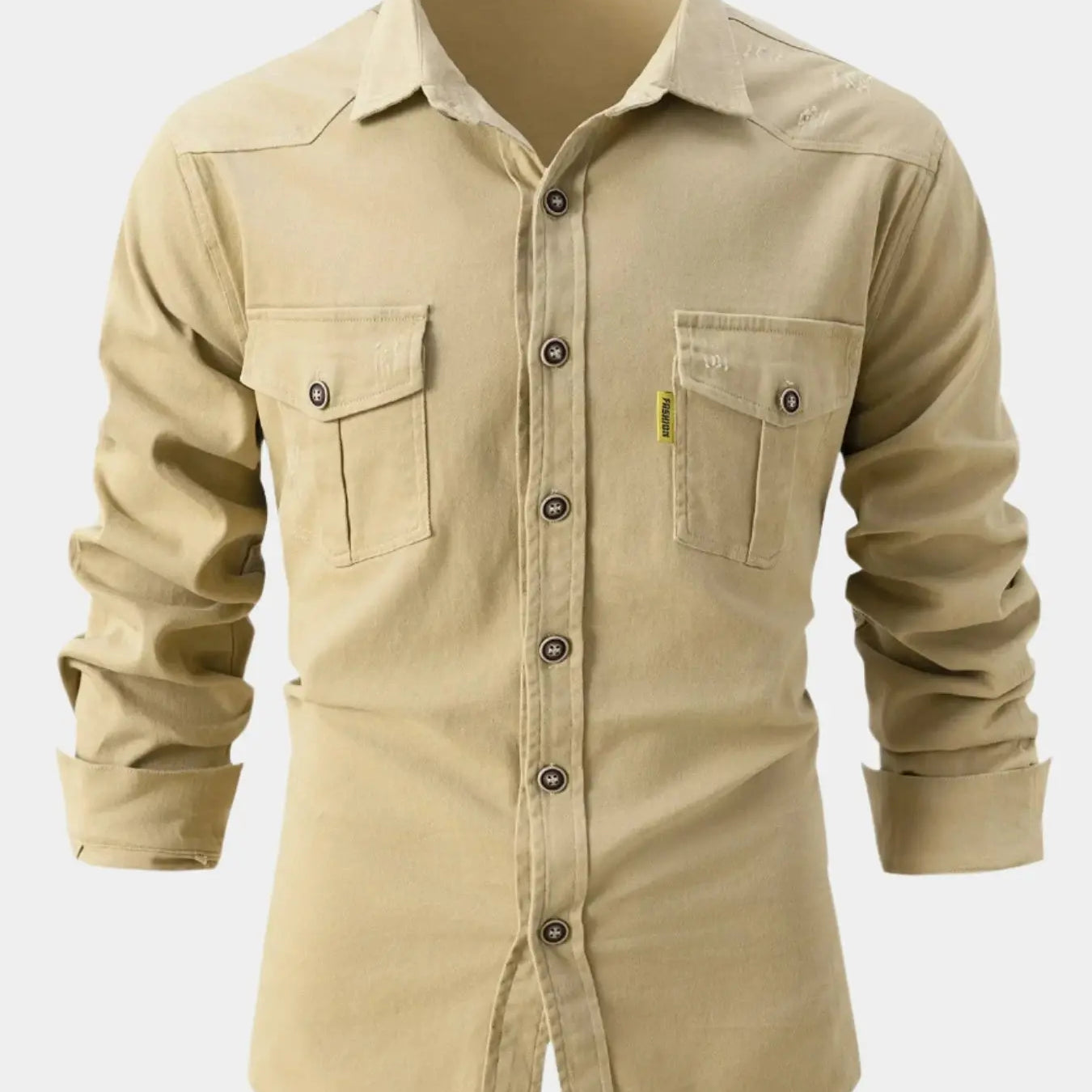 Chemise in Denim Mix - Knopen