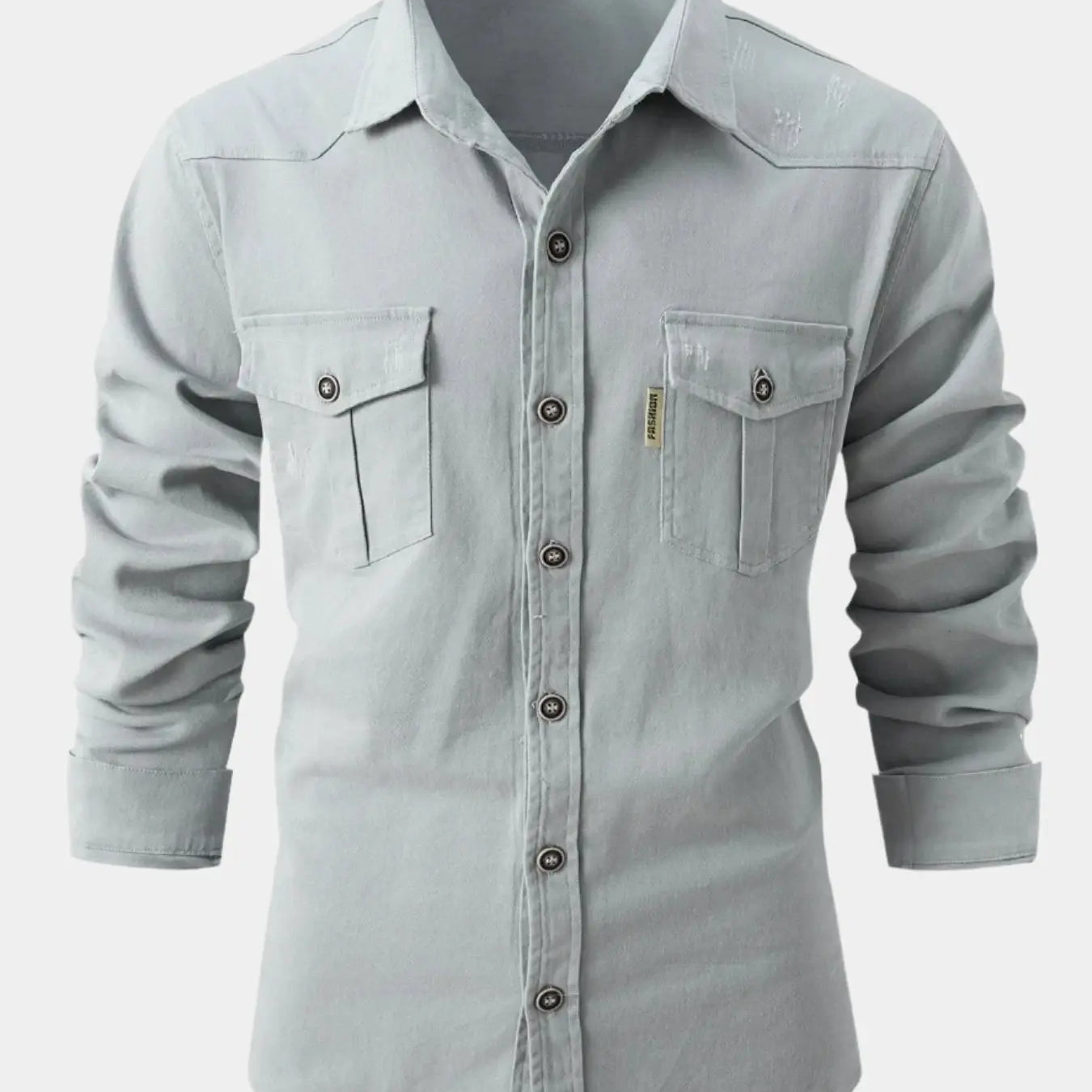 Chemise in Denim Mix - Knopen
