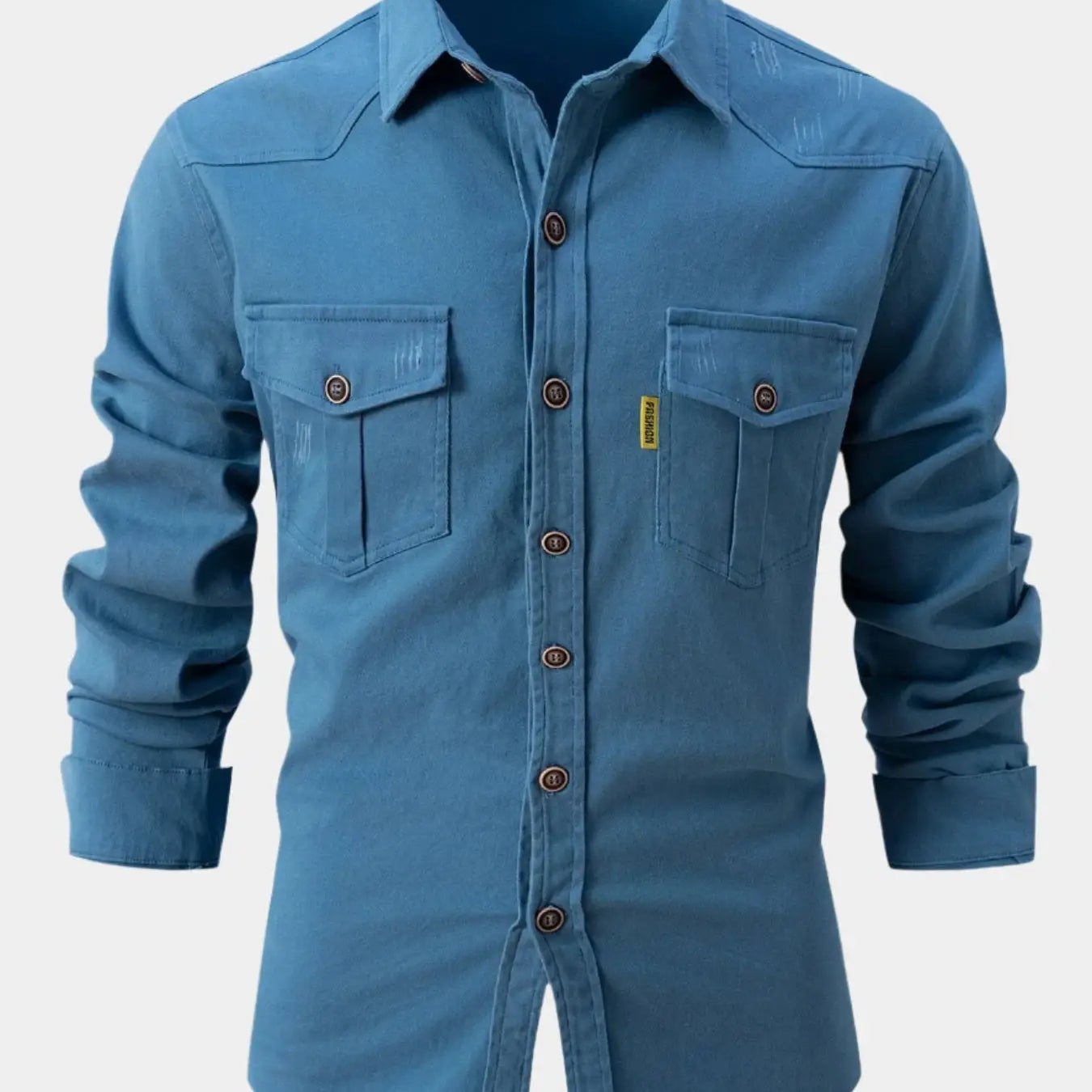 Chemise in Denim Mix - Knopen