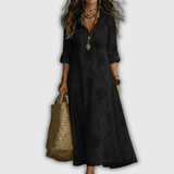 Sienna |  Buikcamouflerende Bloemen Zomerjurk