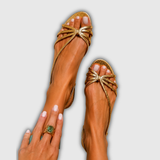 Ginevra | Gouden Sandalen Elegante Zomer
