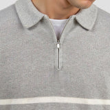 Constantino - Pull Mi-Zip Gestreept