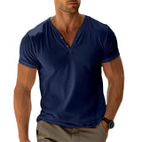 Henley Shirt - Slim Fit Beweging