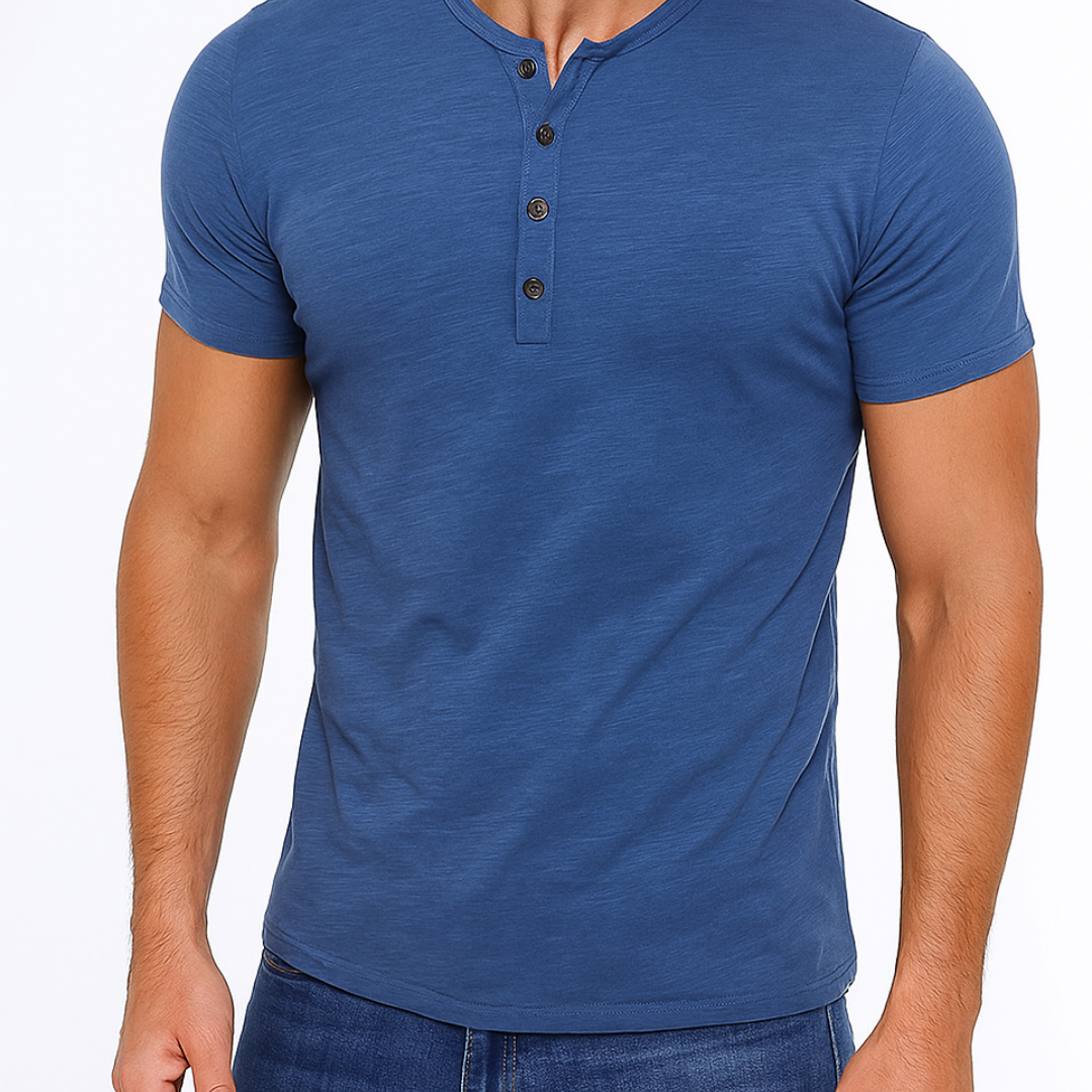 Henley Shirt - Knopkraag