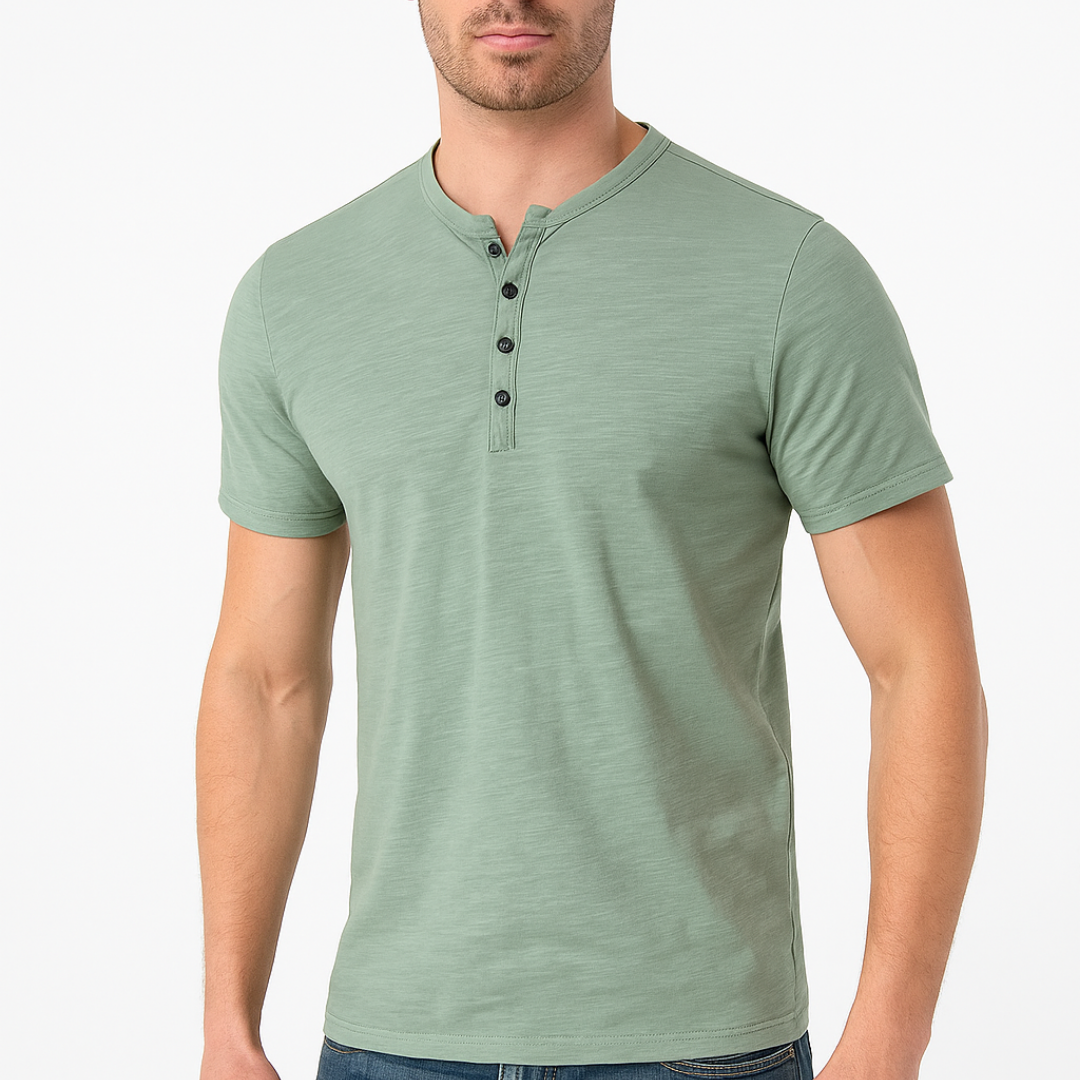 Henley Shirt - Knopkraag