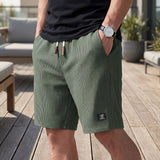 Vincent | Korte Geplooide Broek met Elastische Taille