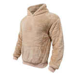 Hoodie - Gemêleerd Fleece met Capuchon