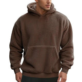 Hoodie - Gemêleerd Fleece met Capuchon