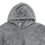 Hoodie - Gemêleerd Fleece met Capuchon