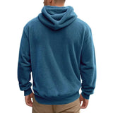Hoodie - Gemêleerd Fleece met Capuchon