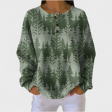 Inès - Sweatshirt met klassiek boompatroon
