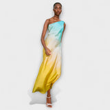 Arabella - Een-Schouder Midi-Jurk