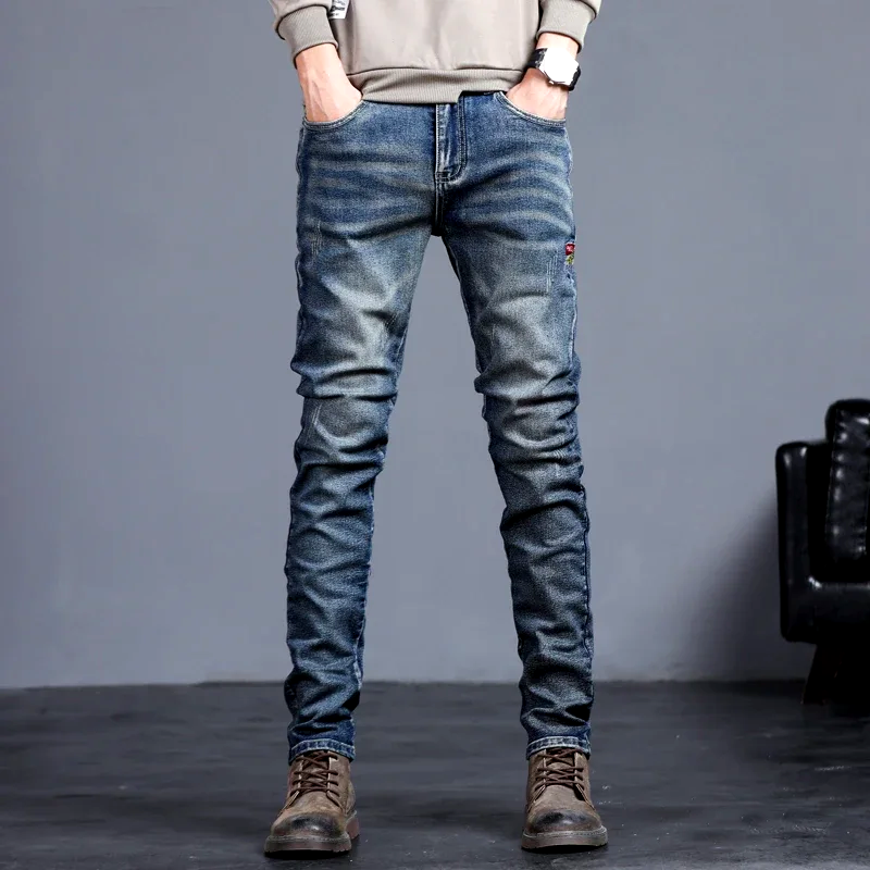 Slim Fit Jeans en Denim