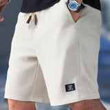 Vincent | Korte Geplooide Broek met Elastische Taille