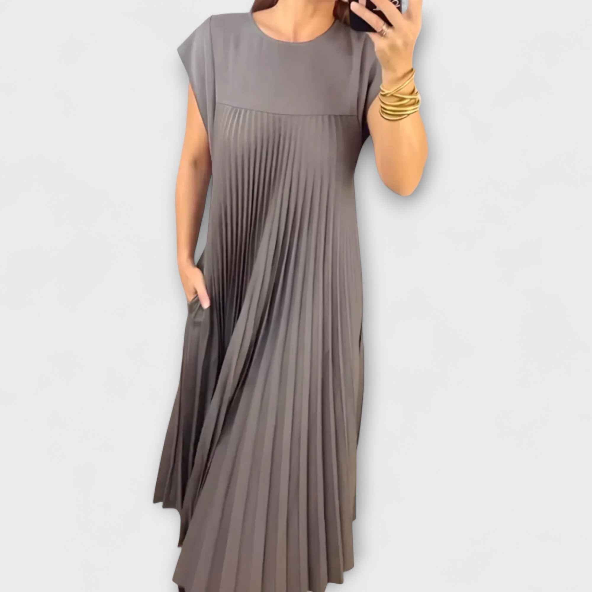 Zairelle – Elegante Plisseekleed