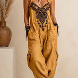 Emma™ | Ruimvallende Boho Jumpsuit met Borduurdetail
