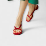 Evelyn - Elegante Platte Sandalen Minna met Verfijnd Afwerking