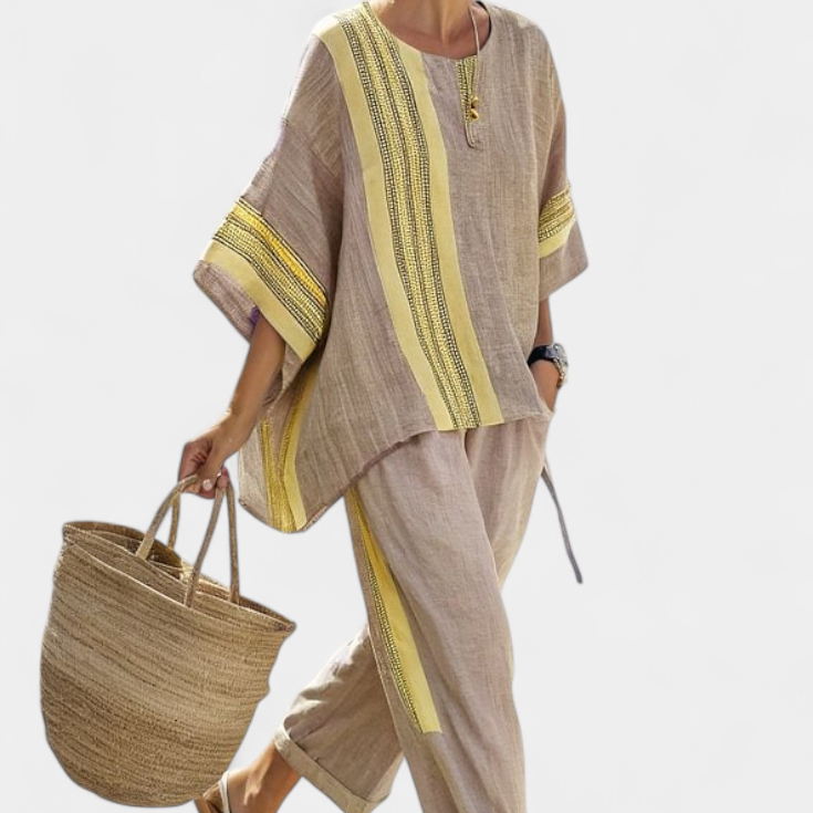 Lorena - Boho-Linnen- en Bamboeset