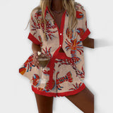 Beatriz - Strandpak met kreeftenprint