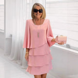 Maria – Elegante midi-jurk met ruffles